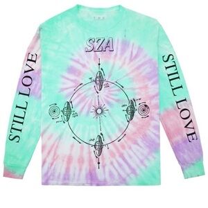 SZA Tie-Dye Long Sleeve Shirt Small